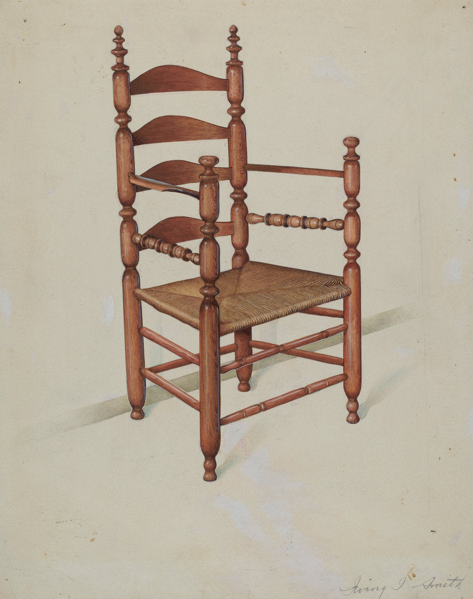 Armchair by Irving I. Smith (American, active c. 1935), 16X12"(A3)Poster Print