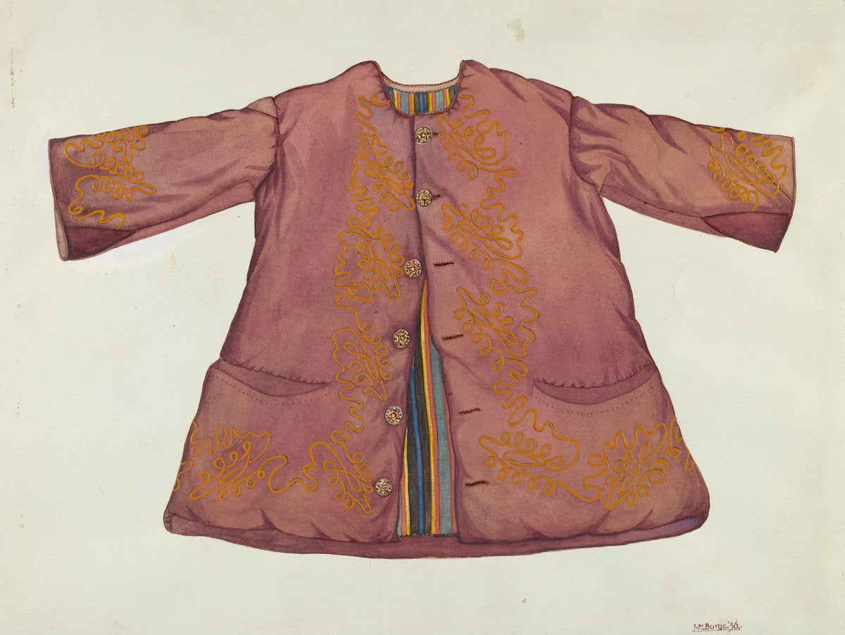 Child's Jacket by Irene M. Burge (American, active c. 1935), 16X12"(A3)Poster Print