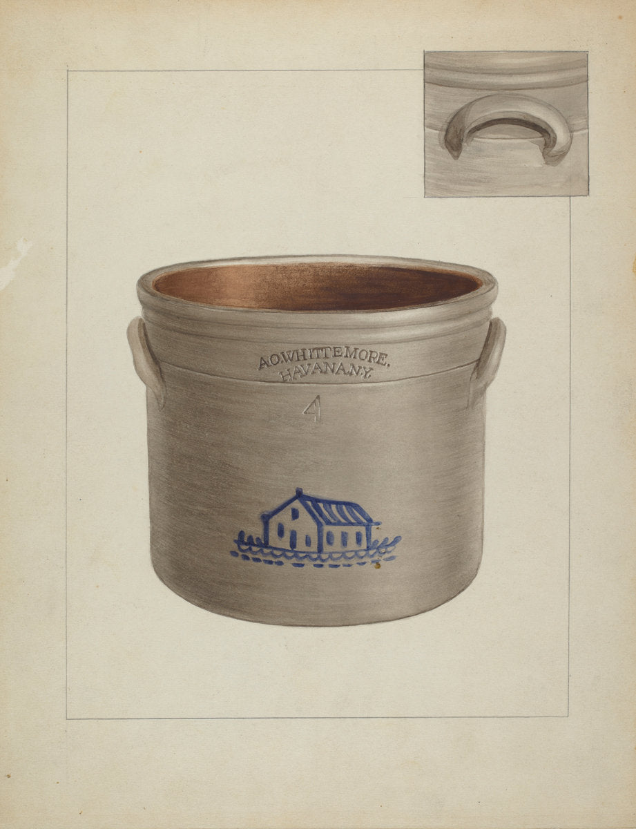 Crock by John Fisk (American, active c. 1935), 16X12"(A3)Poster Print