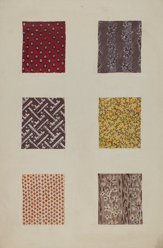 Quilt Patches by Katherine Hastings (American, active c. 1935), 16X12"(A3)Poster Print