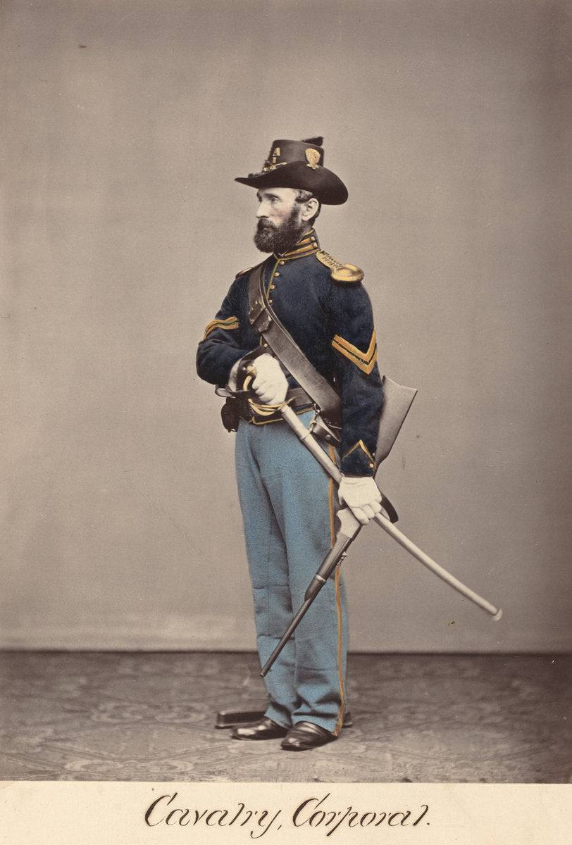 Cavalry, Corporal by O.H. Willard's Galleries (American, 1828 - 1875), 16X12"(A3)Poster Print