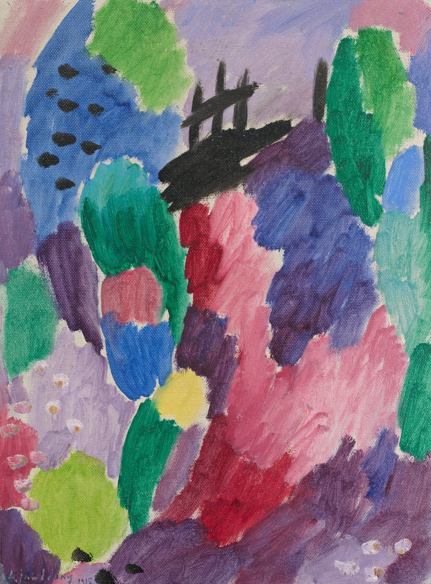 Red Path, St. Prex by Alexej von Jawlensky (Russian, 1864 - 1941), 16X12"(A3)Poster Print