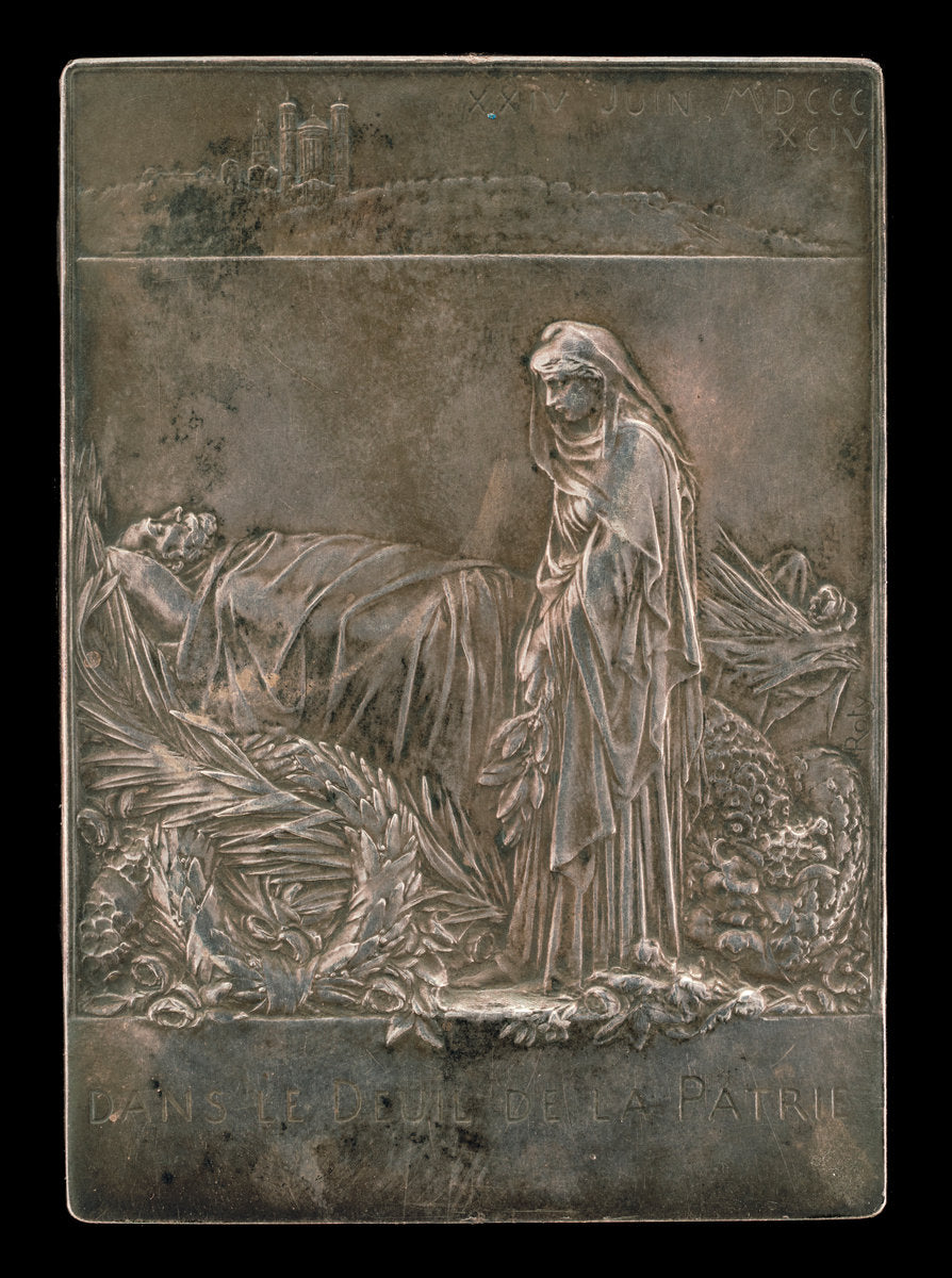 France Mourning the President of the Republic [reverse] by Louis-Oscar Roty (French, 1846 - 1911), 16X12"(A3)Poster Print