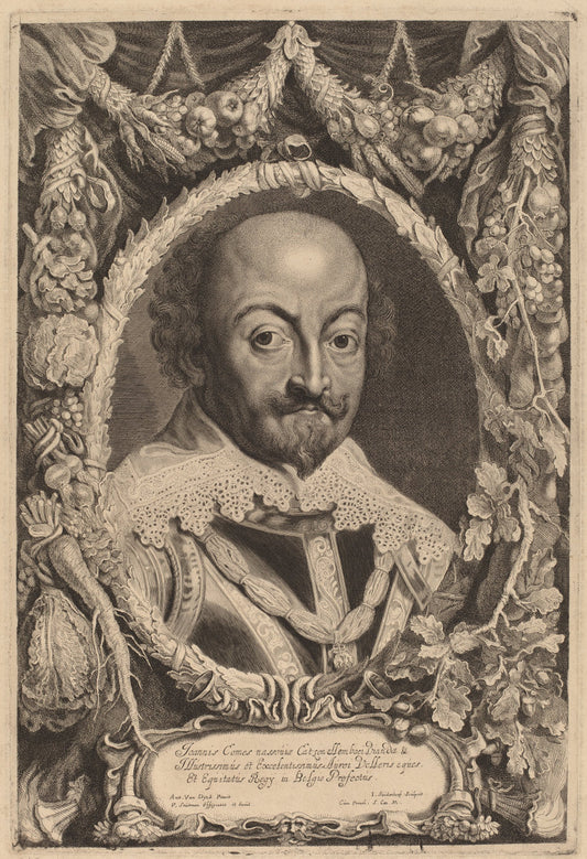 John, Count of Nassau by Jonas Suyderhoff and Attributed to Pieter Claesz Soutman after Sir Anthony van Dyck (Flemish, c. 1580 - 1657), 16X12"(A3)Poster Print