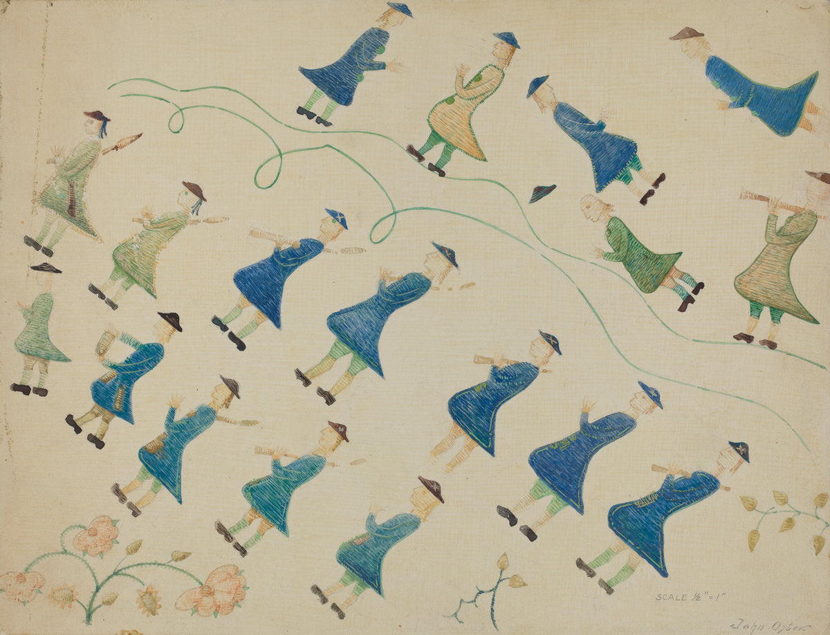 Crewel Embroidery by John Oster (American, active c. 1935), 16X12"(A3)Poster Print