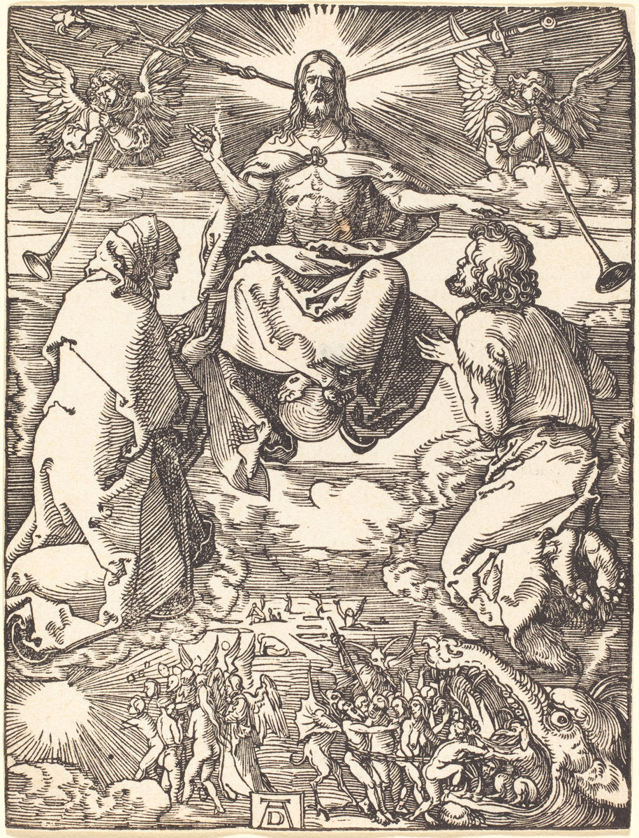 The Last Judgment by Albrecht Dürer (German, 1471 - 1528), 16X12"(A3)Poster Print