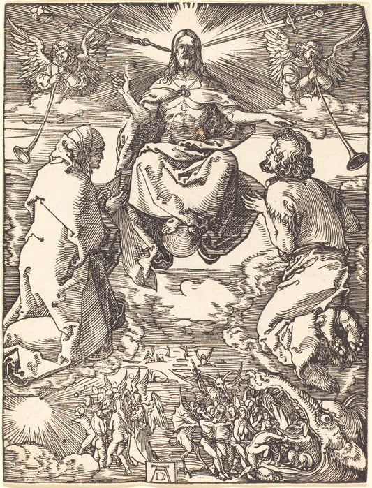 The Last Judgment by Albrecht Dürer (German, 1471 - 1528), 16X12"(A3)Poster Print