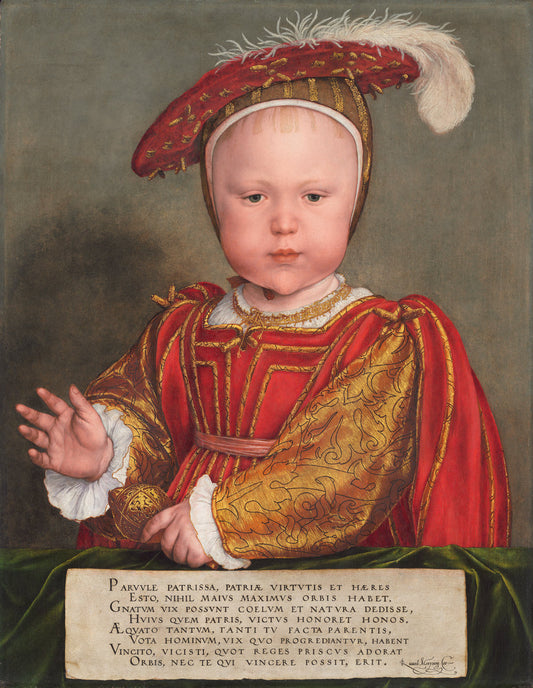 Edward VI as a Child by Hans Holbein the Younger (German, 1497/1498 - 1543), 16X12"(A3)Poster Print