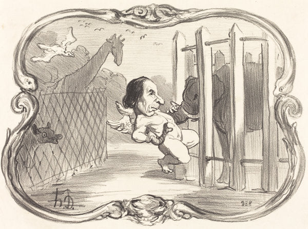 Les Malheurs du chimiste Dumas by Honoré Daumier (French, 1808 - 1879), 16X12"(A3)Poster Print