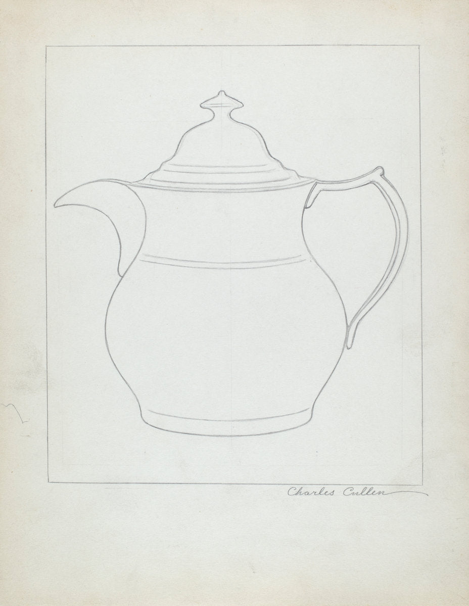 Coffee Pot by Charles Cullen (American, active c. 1935), 16X12"(A3)Poster Print