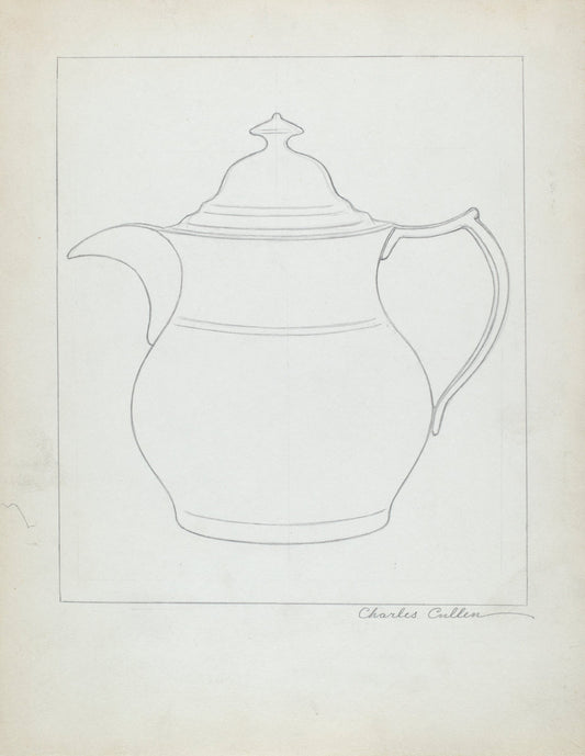 Coffee Pot by Charles Cullen (American, active c. 1935), 16X12"(A3)Poster Print