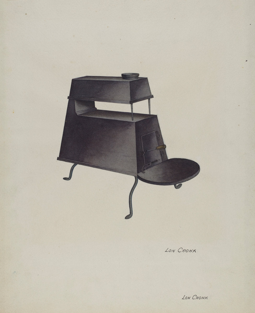 Shaker Stove by Lon Cronk (American, active c. 1935), 16X12"(A3)Poster Print