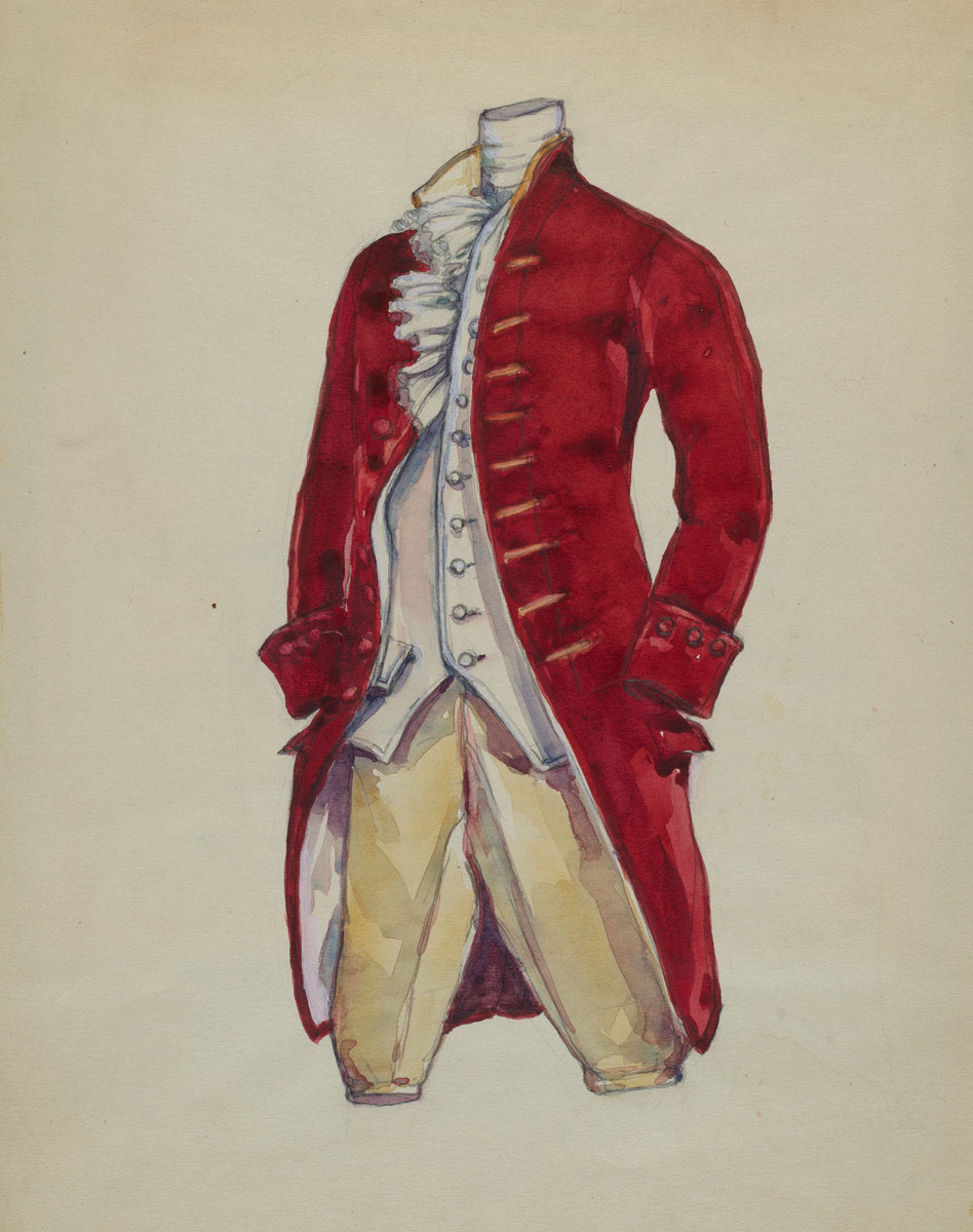 Suit by Nancy Crimi (American, active c. 1935), 16X12"(A3)Poster Print