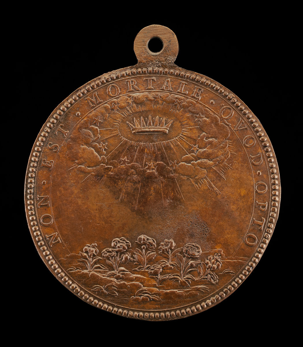 Stars and Clouds Encircling a Crown [reverse] by Jean Darmand, called Lorfelin (French, c. 1600 - 1669), 16X12"(A3)Poster Print
