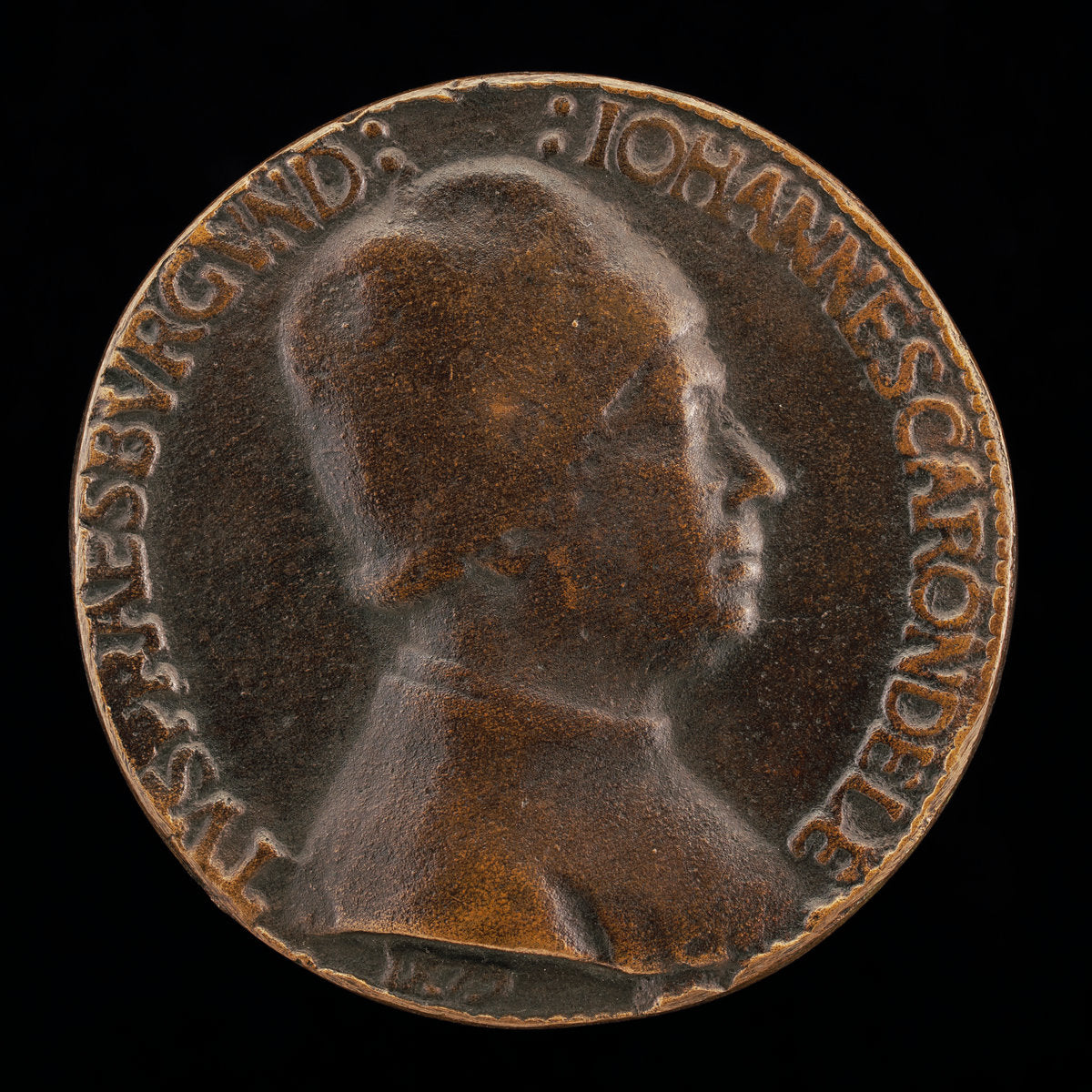 Jean Carondelet, President of the Parliament of Burgundy 1479 [obverse] by Giovanni Candida (Italian, before 1450 - c. 1499), 16X12"(A3)Poster Print
