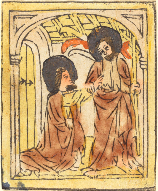 c. 1460 by German 15th Century (Doubting Thomas), 16X12"(A3)Poster Print