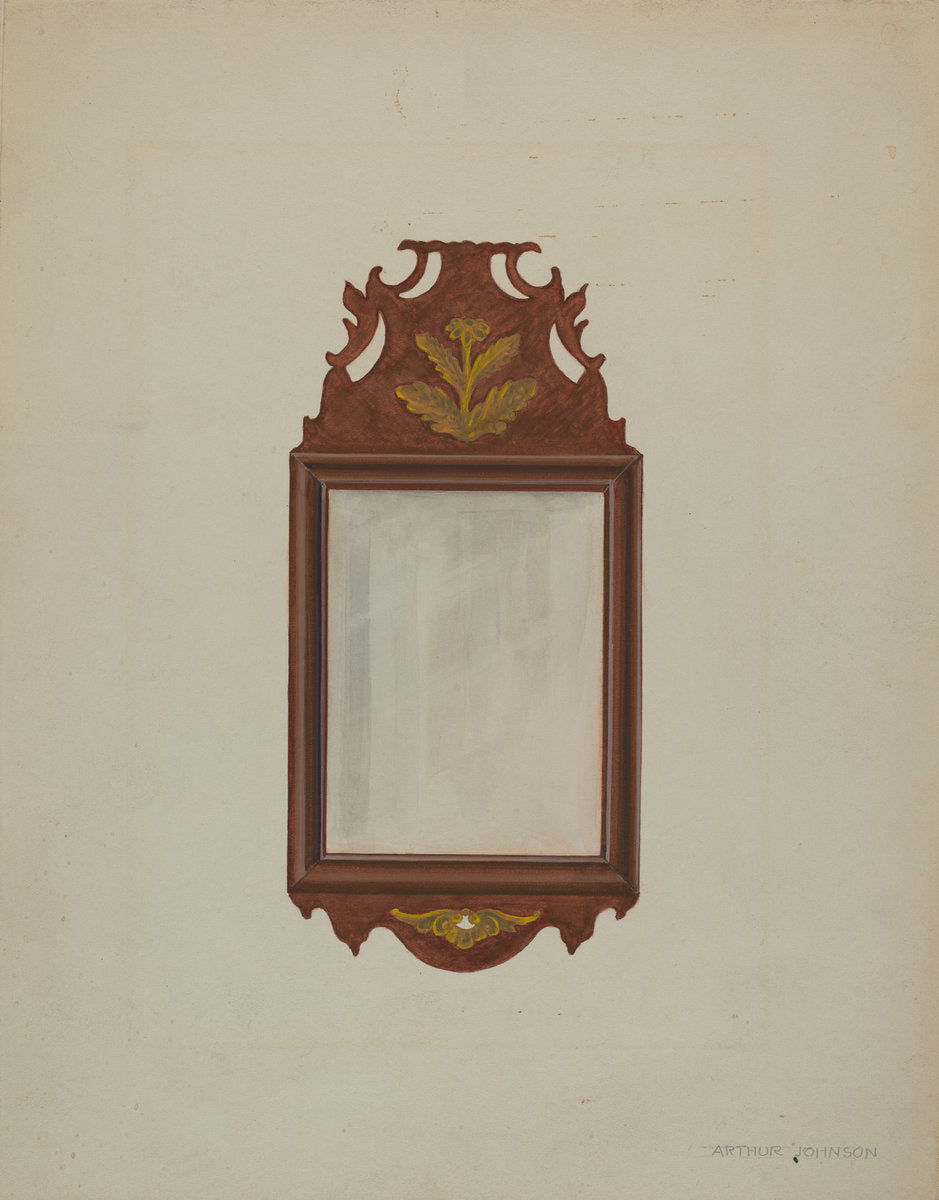 Mirror by Arthur Johnson (American, active c. 1935), 16X12"(A3)Poster Print