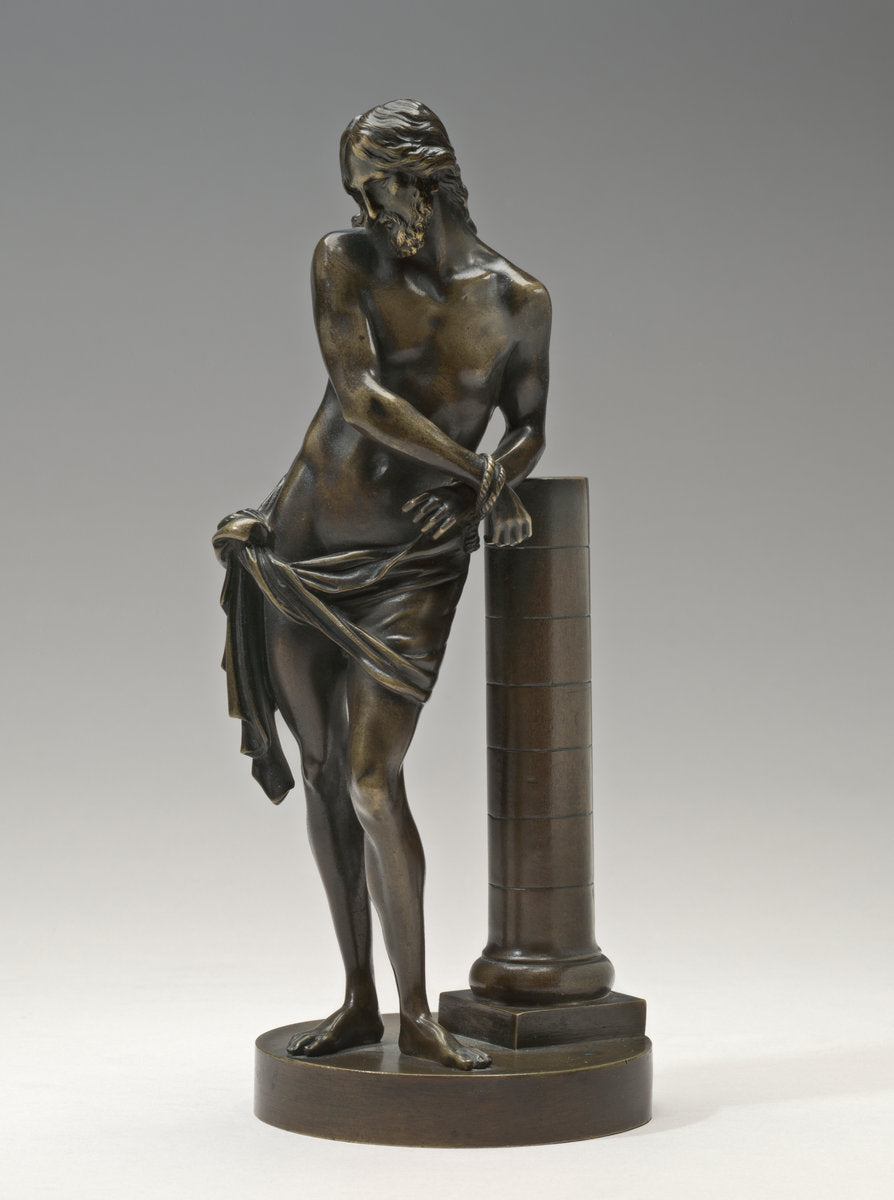 Christ at the Column by after François Duquesnoy (Flemish, 1597 - 1643), 16X12"(A3)Poster Print