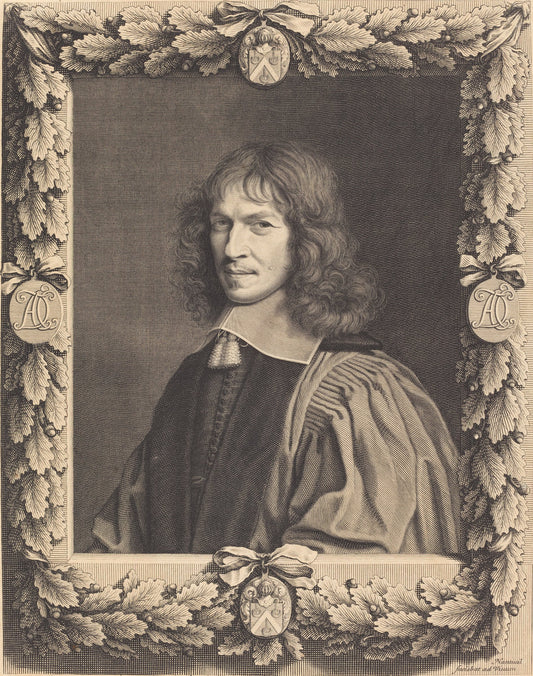 Denis Talon by Robert Nanteuil (French, 1623 - 1678), 16X12"(A3)Poster Print