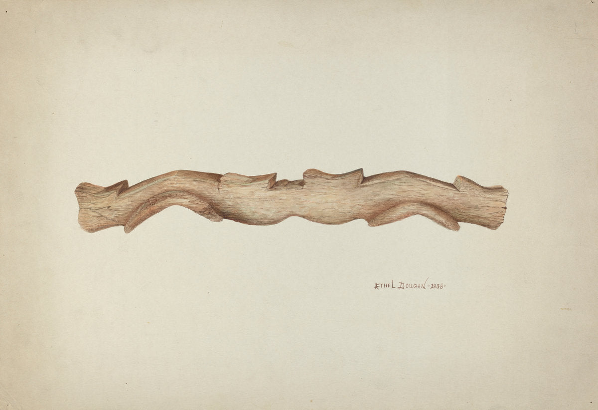 Double Ox Yoke by Ethel Dougan (American, 1898 - 1976), 16X12"(A3)Poster Print