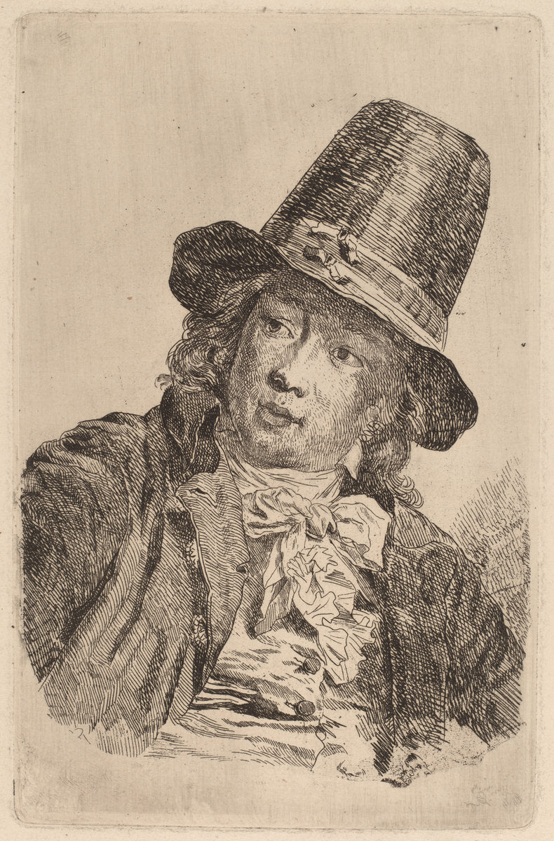 Detmar Friedrich Wilhelm Basse by Anton Graff (Swiss, 1736 - 1813), 16X12"(A3)Poster Print