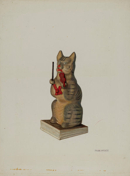 Squeak Toy Kitten by Frank McEntee (American, active c. 1935), 16X12"(A3)Poster Print