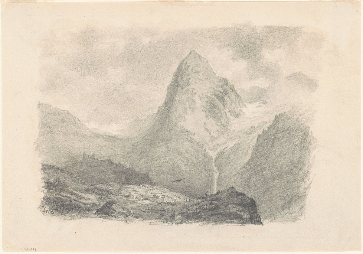The Alps [recto] by John Singer Sargent (American, 1856 - 1925), 16X12"(A3)Poster Print
