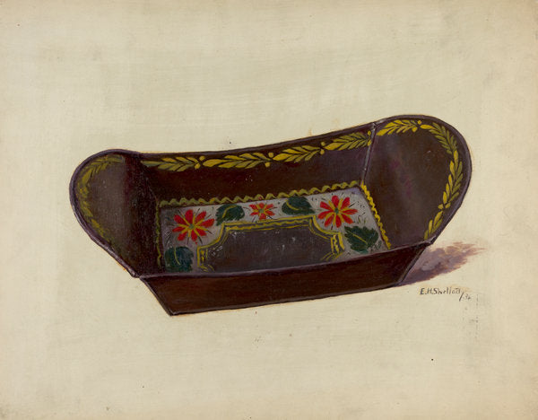 Bread or Apple Tray by Eugene Shellady (American, active c. 1935), 16X12"(A3)Poster Print