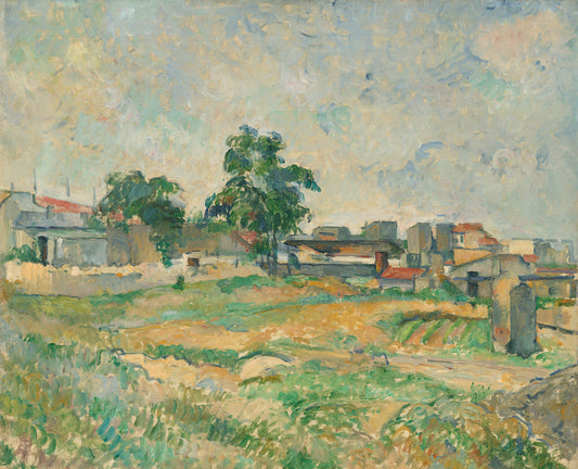 Landscape near Paris by Paul Cézanne (French, 1839 - 1906), 16X12"(A3)Poster Print