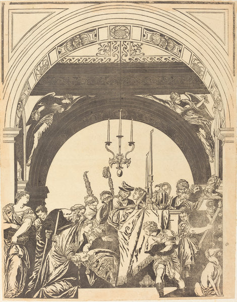 The Presentation in the Temple (The Circumcision) by John Baptist Jackson after Veronese (English, 1701 - c. 1780), 16X12"(A3)Poster Print