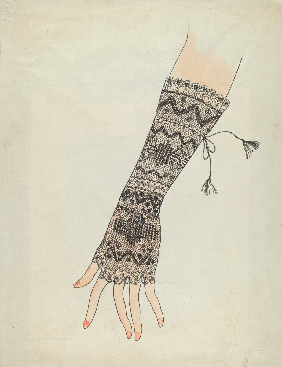 Mitt by Lillian Causey (American, active c. 1935), 16X12"(A3)Poster Print