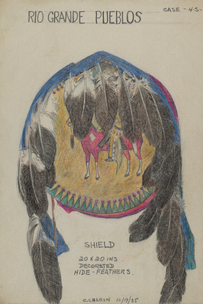 Shield by Charles Charon (American, active c. 1935), 16X12"(A3)Poster Print