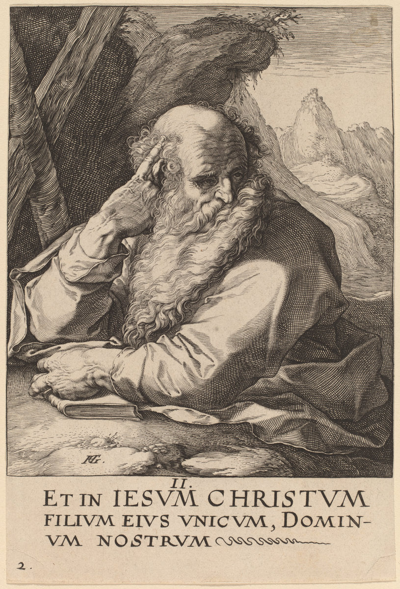 Saint Andrew by Hendrik Goltzius (Dutch, 1558 - 1617), 16X12"(A3)Poster Print