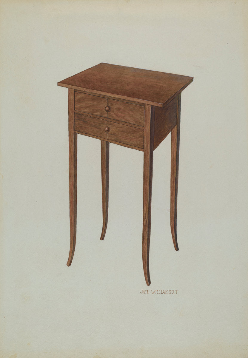 Table by Jack Williamson (American, active c. 1935), 16X12"(A3)Poster Print