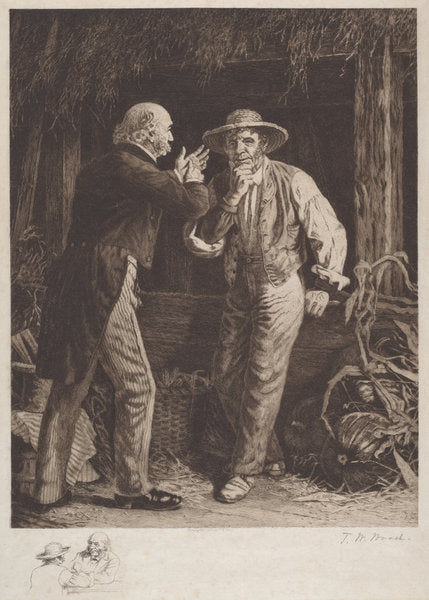 The Day Before the Election by Thomas Waterman Wood (American, 1823 - 1903), 16X12"(A3)Poster Print
