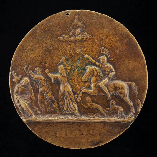 1513 by Italian 16th Century (Mars Pursuing other Figures [reverse]), 16X12"(A3)Poster Print
