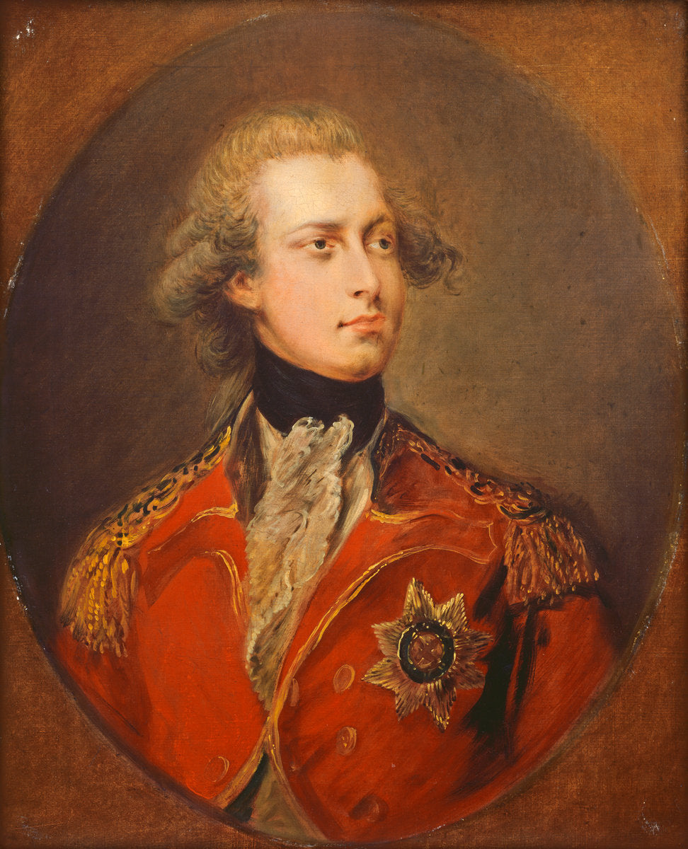George IV as Prince of Wales by Gainsborough Dupont (British, 1754 - 1797), 16X12"(A3)Poster Print