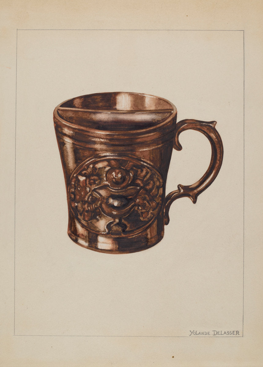 Shaving Mug by Yolande Delasser (American, active c. 1935), 16X12"(A3)Poster Print
