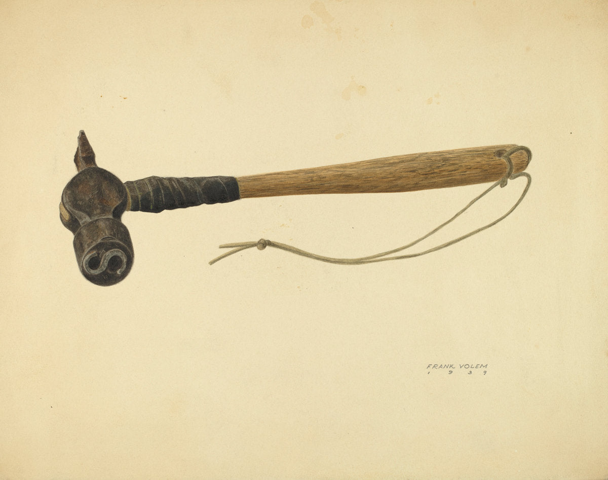 Log Marker by Frank Volem (American, active c. 1935), 16X12"(A3)Poster Print