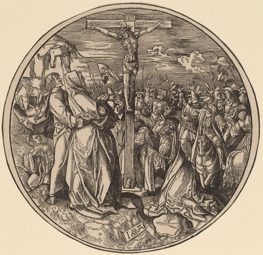 The Crucifixion by Jacob Cornelisz van Oostsanen (Netherlandish, 1470 or before - 1533), 16X12"(A3)Poster Print