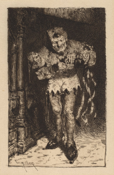 Keying Up: The Court Jester by William Merritt Chase (American, 1849 - 1916), 16X12"(A3)Poster Print