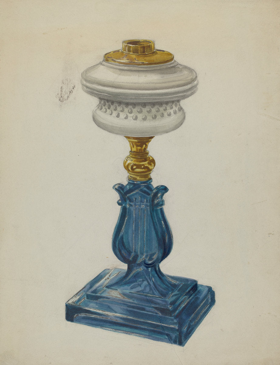 Lamp by Marcus Moran (American, active c. 1935), 16X12"(A3)Poster Print