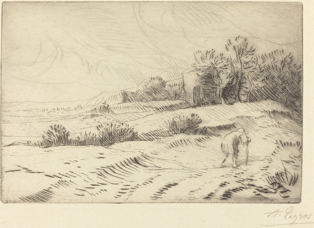 Tower (La tour) by Alphonse Legros (French, 1837 - 1911), 16X12"(A3)Poster Print