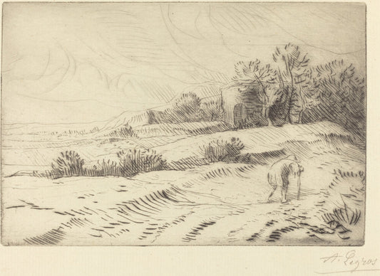 Tower (La tour) by Alphonse Legros (French, 1837 - 1911), 16X12"(A3)Poster Print