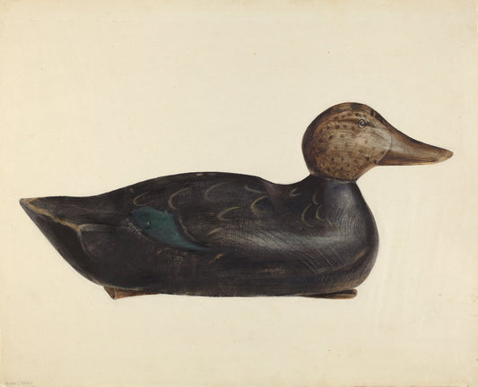 Decoy by Mina Lowry (American, 1894 - 1942), 16X12"(A3)Poster Print
