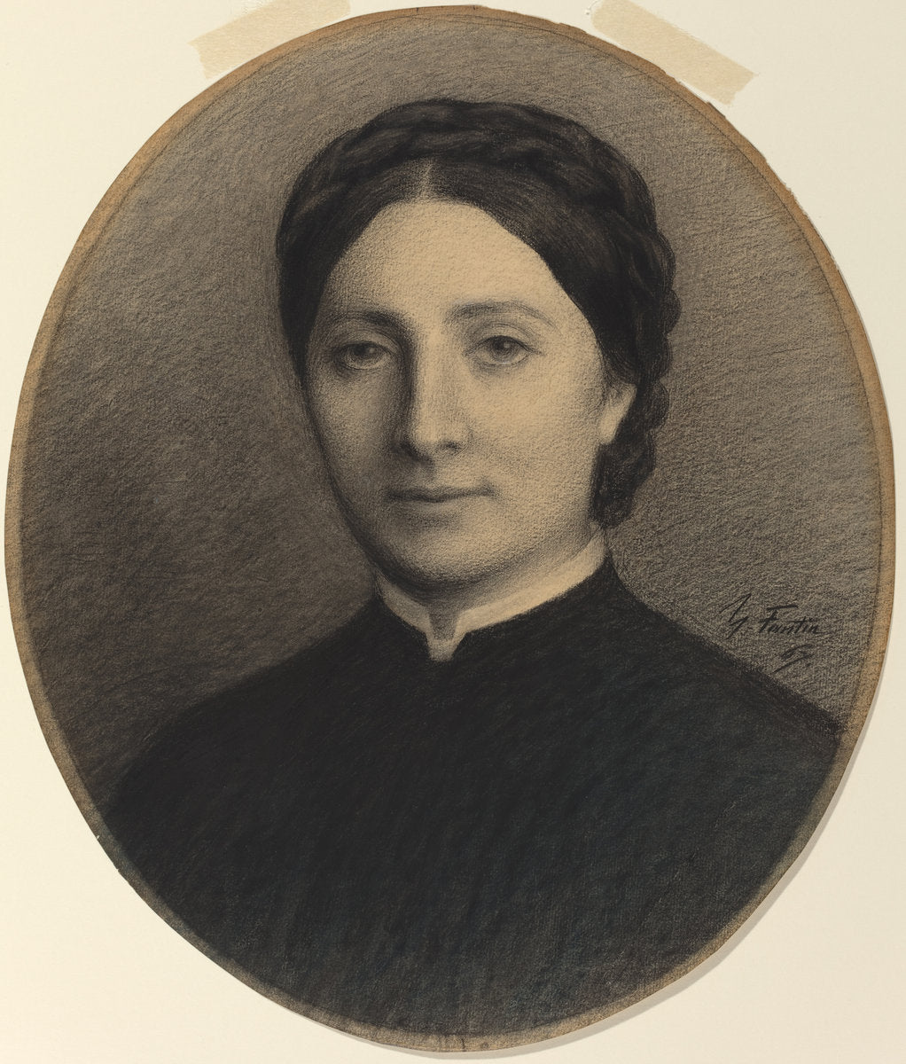 Madame Ditte by Henri Fantin-Latour (French, 1836 - 1904), 16X12"(A3)Poster Print