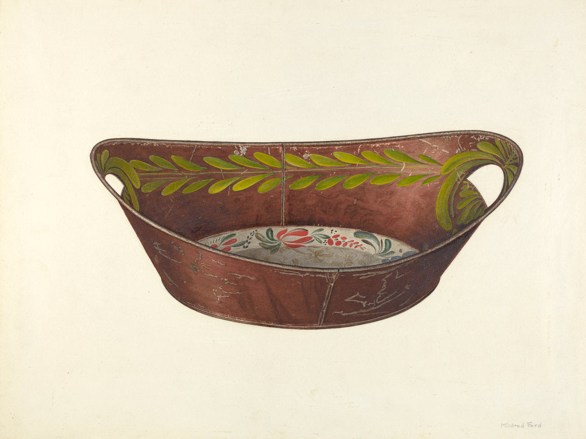 Bread Tray by Mildred Ford (American, active c. 1935), 16X12"(A3)Poster Print