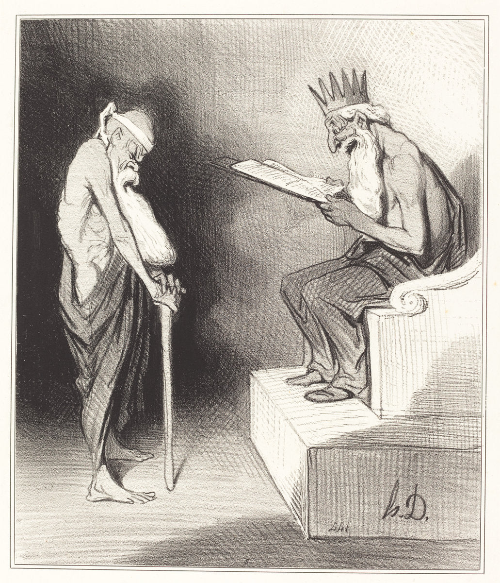 Clémence de Minos by Honoré Daumier (French, 1808 - 1879), 16X12"(A3)Poster Print