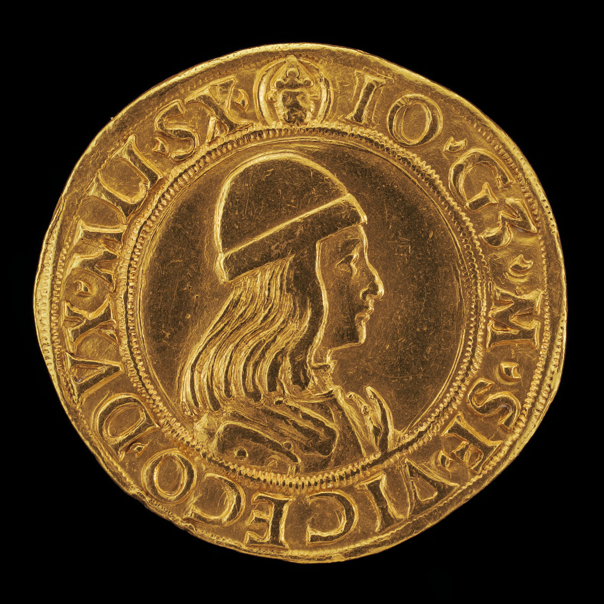 1500-1599 by Milanese 16th Century (Giangaleazzo Maria Sforza, 1469-1494, 6th Duke of Milan 1476 [obverse]), 16X12"(A3)Poster Print