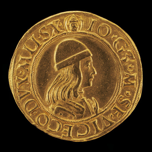 1500-1599 by Milanese 16th Century (Giangaleazzo Maria Sforza, 1469-1494, 6th Duke of Milan 1476 [obverse]), 16X12"(A3)Poster Print